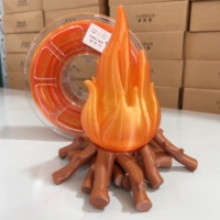 Perleffekt Orange zu Gelb Verlauf PLA 3D-Druckmaterial für Flammenmodelle und Dekorative Handwerksarbeiten