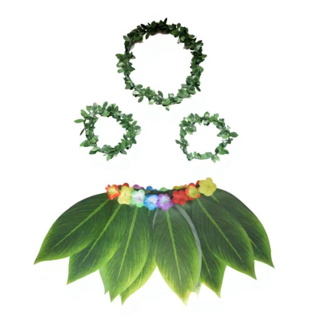 10 feuilles + bandeau + 2 bracelets