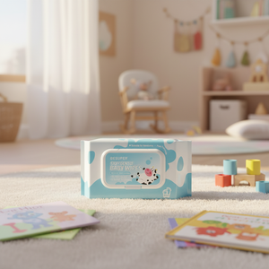 Salviette per Bambini BESUPER Silky Gentle 80 Pezzi, Idratanti Senza Alcool, OEM ODM - Product Image 2