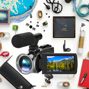 Máy Quay phim 4K màn hình 3inch máy quay <span class=keywords><strong>video</strong></span> kỹ thuật số xoay 270 độ 30fps máy ảnh vlog 48mp cầm tay chống rung - Product Image 2