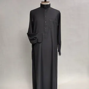 Wholesale Middle East Arab Qatar Robe Islamic Clothing Dubai Muslim Abaya Thobe