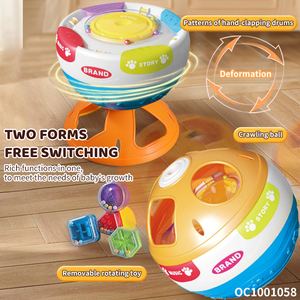 Formes d'exercice d'apprentissage précoce correspondant aux tout-petits bébé musical montessori tambour cloche jouets avec musique et effets sonores - Product Image 4