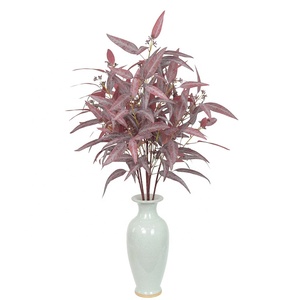 Tiges d'eucalyptus artificielles à feuilles longues, feuillage réaliste avec bourgeons pour la décoration de la maison <span class=keywords><strong>et</strong></span> des mariages - Product Image 5