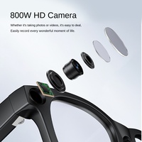 Patjas E03 2025 Nouvelles Lunettes Intelligentes IA Multifonctionnelles Noires Anti-tremblement Caméra HD Lunettes de Soleil Bluetooth Vente Directe Usine Mondiale