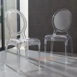 Hot Sale Strong Durable Wedding Event Party Plastic Transparent Stackable Acrylic Crystal Resin Clear Chiavari Chair