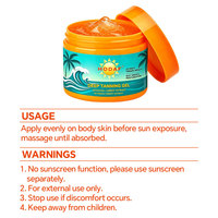 Gel bronzant non gras à formule douce pour peaux sensibles, autobronzant pour un bronzage naturel pendant les vacances à la plage