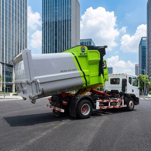 Camion benne à benne basculante Dongfeng 4x2 diesel avec conteneur amovible <span class=keywords><strong>de</strong></span> 14m³ et chargeur à crochet, camion à ordures 6 roues LHD - Product Image 3