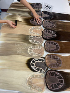 Extensiones de Cabello Europeo Virgen Personalizadas de 6*4 Pulgadas, Color Piano Highlight, Entrega Nocturna, Encaje Completo para Mujer, Densidad 130%/150% - Product Image 4