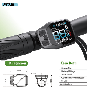 Pantalla Inteligente R1S con Botón para Configurar Datos, Instalación en Manillar de Bicicleta, Scooter, Instrumento para Bicicleta de Montaña - Product Image 4