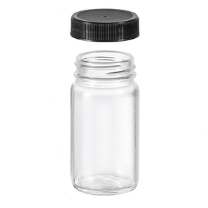 Botellas de Vidrio Pequeñas para Jugo con Tapas Negras para Líquidos, Botellas de Vidrio Mini de 60 ml y 250 ml para Muestras, Frascos de Vidrio Reutilizables a Prueba de Fugas - Product Image 5