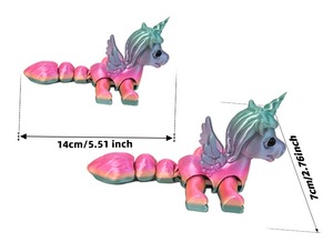 Juguete de Pony Articulado Impreso en 3D, Figura de Caballo con Articulaciones Móviles, Decoración de Escritorio, Regalo Coleccionable para Niños y Adultos - Product Image 2