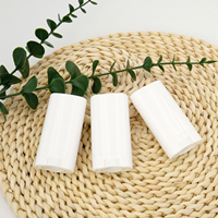 Conteneur de déodorant vide de forme ovale de 0,5 oz (15 g), bâton cosmétique à visser