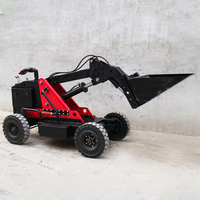 China New Electric Loader Rough Terrain All Terrain Gabelstapler 1 Tonne 1,5 Tonnen Outdoor Mini Fernbedienung Elektro lader