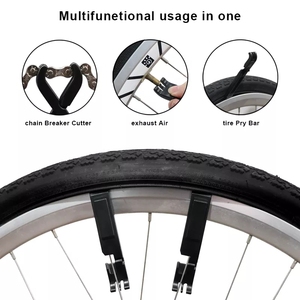 Attrezzo Multifunzione RIDERACE <span class=keywords><strong>per</strong></span> Riparazione Bici: Leva <span class=keywords><strong>per</strong></span> Pneumatici, Pinza <span class=keywords><strong>per</strong></span> Catena, Strumento <span class=keywords><strong>per</strong></span> Rimozione e Riparazione Catena MTB - Product Image 3