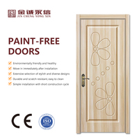 Pintu Kayu Solid High-End Model Bunga Modern, Pintu Kayu Solid Satu Daun, Laris Manis, Dapat Dipesan Sesuai Keinginan