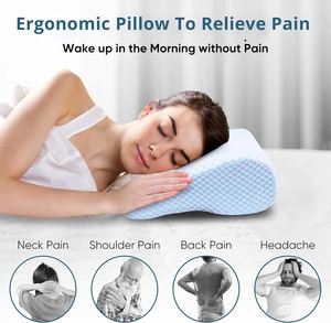 Contour Memory <b>Foam</b> Pillow Orthopedic Sleeping Pillows Ergonomic Cervical Pillow <b>for</b> Neck Pain - Product Image 2