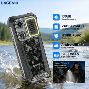 LAGENIO Rhino 1 Pro, Teléfono Inteligente Resistente, ESIM + SIM, 12000mAh, Carga Rápida de 33W, Cámara de 64MP, NFC, 8+256GB, Android 16, Linterna para Camping - Product Image 3