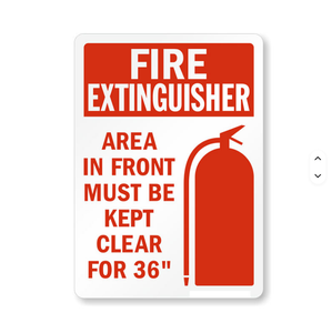 Señalización de Alta Calidad para Extintores de Incendios que Brilla en la Oscuridad para una Mayor Seguridad - Product Image 1