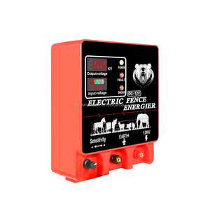 Électrificateur de clôture électrique portable AC/<span class=keywords><strong>solaire</strong></span>/à batterie avec affichage numérique et détecteur de mouvement à distance pour bovins, chèvres et petits animaux d'élevage - Product Image 1