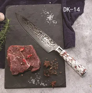 Profesyonel japon 7.5 inç şam mutfak şef bıçağı dilimleme bıçağı