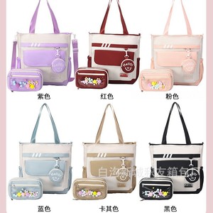 Multi Layer Large Capacity Transparent Pencil Case With Flap Nylon School Education Storage Bag For Secondary Students - Product Image 1