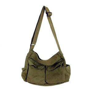 Bolsa de Compras de Algodón de Gran Capacidad, Bolsa de Lona Resistente con Logotipo Personalizado para Mujer, a la Moda, con Bolsillo Interior - Product Image 1