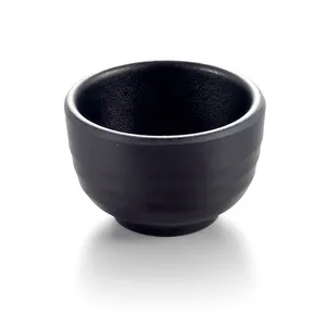 custom cheap price black small melamine japanese tea bowl