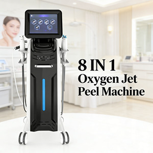 เครื่องไฮดราออกซิเจน 8 in 1 ยอดนิยมสำหรับกำจัดสิวเสี้ยน ปรับสีผิวให้สม่ำเสมอ และช่วยให้ผิวขาวกระจ่างใส - Product Image 1