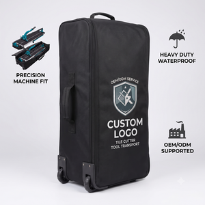 Sac de transport à roulettes robuste personnalisé pour machine à découper les grands carreaux, organisateur de rangement d'outils étanche, compatible OEM/ODM - Product Image 4