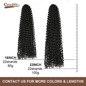 Julianna all'ingrosso di alta qualità 18 22 pollici onda di acqua bohémien <span class=keywords><strong>Passion</strong></span> Twist Crochet sintetico intrecciare le estensioni dei capelli - Product Image 4
