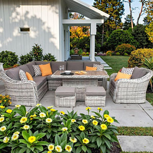 Ensembles en Rotin Osier de Patio en Gros Canapé de Jardin Mobilier de Salon Moderne Ensemble de Canapés Mobilier de Jardin Extérieur - Product Image 5