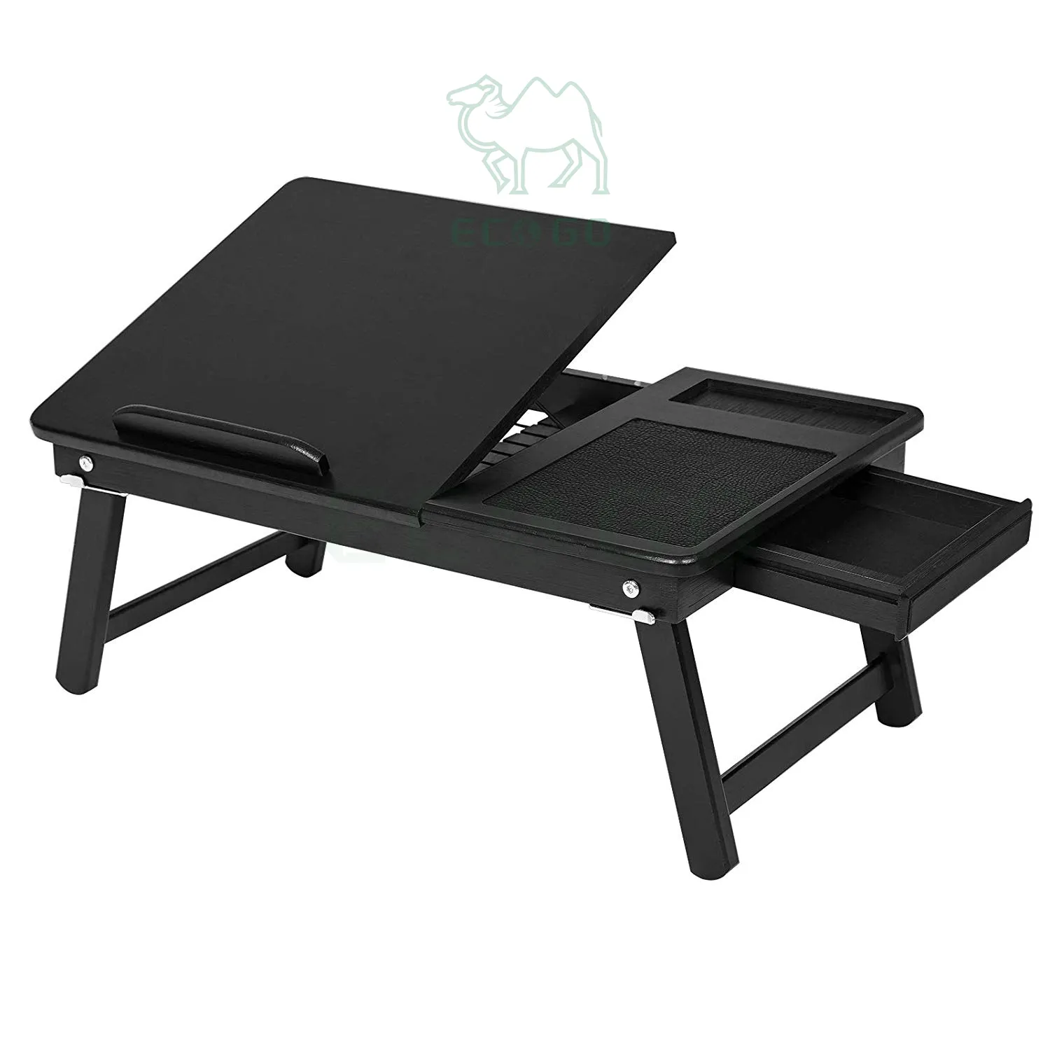 100% bambus Lapdesk, Faltbare Laptop Tisch mit Verstellbaren Tilt Winkel Notebook Stand Sofa Bett Tablett