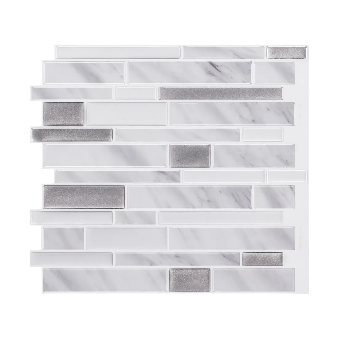 Peel and Stick Backsplash Wall Tile Waterproof Peel and Stick Shower Tile Stick on Mosaic Tile for Kitchen Interior Wall Decor