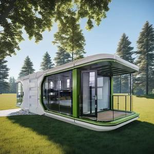 Hôtel de villégiature préfabriqué écologique de 28 mètres carrés Maison de 38 mètres carrés Maison mobile préfabriquée Space Capsule House - Product Image 1