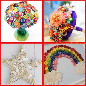 Nhà Máy Giá Nhựa Nút 300G Túi 100 Để 1000Pcs Hỗn Hợp Kích Thước 4-Lỗ Phế Liệu Đặt Phòng Trang Phục May Trang Trí Tự Làm Nút - Product Image 2