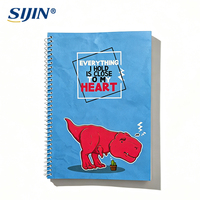 Carnet à spirale personnalisé ligné, reliure spirale, 216x153mm, couverture souple imprimée, papeterie scolaire et de bureau, vente en gros OEM