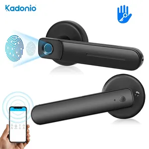 Kadonio Promotional OEM Golden Supplier 2 Lever Mechanical Key Fingerprint Safe Door Locks Electric With TTLock Handle
