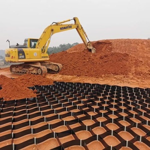 고강도 허니컴 블랙 HDPE 지오셀 보강 도로 자갈 안정화 그리드 옹벽 제방 - Product Image 5