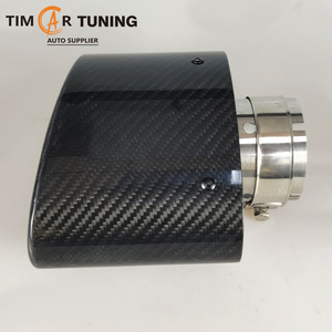 ปลายท่อไอเสียคาร์บอนไฟเบอร์ทรงรีแบบยูนิเวอร์แซล, ฝาครอบท่อไอเสียทรงรีขนาดใหญ่แบบเฉียง ซ้ายและขวา - Product Image 4