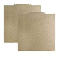 Plaque en acier inoxydable PEI double face personnalisable, couleur personnalisable, forme personnalisée, options de finition de surface pour pièces d'imprimante 3D