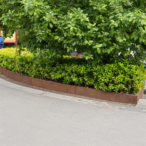 Corten Steel Weatherproof Rectangle Garden <b>Border</b> for Yard <b>Edging</b> and Outdoor Landscaping - Product Image 3