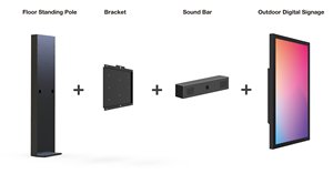 Ngoài trời IP66 không thấm nước kỹ thuật số Bảng <span class=keywords><strong>Menu</strong></span> với ba màn hình LCD dấu hiệu điện tử giá cho ổ đĩa thông qua kỹ thuật số <span class=keywords><strong>menu</strong></span> nhà hàng - Product Image 6