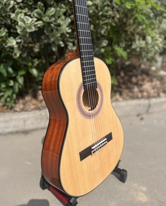 Vente chaude Aiersi marque fait à la main <span class=keywords><strong>guitare</strong></span> <span class=keywords><strong>classique</strong></span> brillant <span class=keywords><strong>3</strong></span>/<span class=keywords><strong>4</strong></span> petite taille 36 pouces solide haut corde en Nylon - Product Image 2