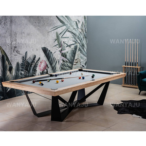 Venta al por mayor de interior al aire libre deportes personalizado moderno 7 pies 8 pies 9 pies pizarra comedor mesa de billar de lujo con patas de metal - Product Image 1