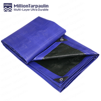 Bâche PE MILLION Premium Pliable Anti-décoloration Résistante à l'humidité pour Jardin, Camping, Bateau, Piscine, Couverture Extérieure Polyvalente