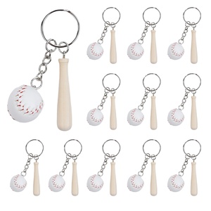 Llaveros de Béisbol y Sóftbol Miniatura al por Mayor, Llaveros Hechos a Mano de Acero Inoxidable con Estilo Vintage para Bolsos - Product Image 5