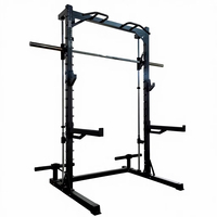 Machine Smith Commerciale en Acier Demi-Rack Multifonction pour Entraînement Complet du Corps
