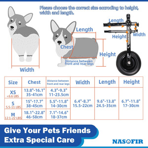 लकवाग्रस्त बुलडॉग के लिए सबसे अच्छा समायोज्य आरामदायक हल्के धातु पालतू कुत्ते बिल्लियों छोटे कुत्ते 2 पहियों के हिंड पैर समर्थन - Product Image 3