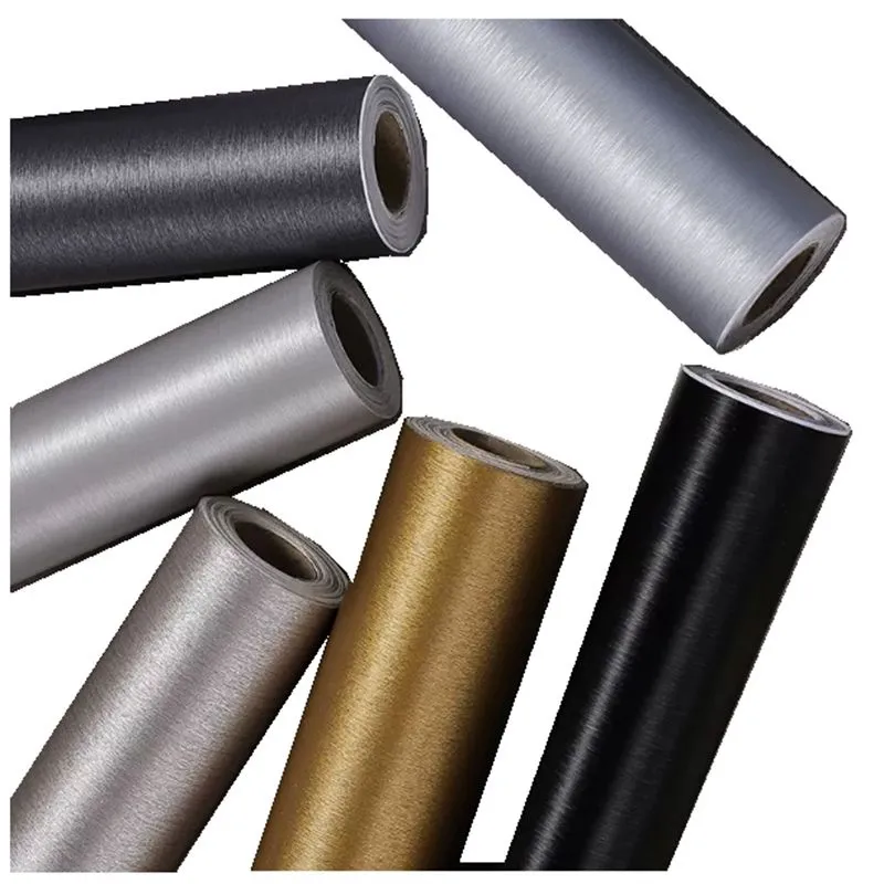 Lonmay גואנגדונג קיר נייר pvc וילון צינור דבק עצמי metalized pvc סרט אלומיניום גימור עצמי דבק ריהוט renovatio