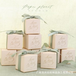 กล่องของชำร่วยงานแต่งงานลายทองหรูหรา กล่องของขวัญขนมขนาดเล็ก พร้อมริบบิ้น สำหรับงานแต่งงาน งานเลี้ยงฉลองทารก งานวันเกิด งานอีเว้นท์ ของชำร่วยวันหยุด - Product Image 5